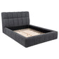 Nollet 48-inch Upholstered California King Platform Bed Grey