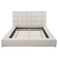 Dreux Upholstered Queen Panel Platform Bed Cream
