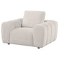 Burnett Chenille Upholstered Accent Chair Ivory