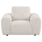 Burnett Chenille Upholstered Accent Chair Ivory