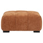Octavia Upholstered Rectangular Ottoman Orange