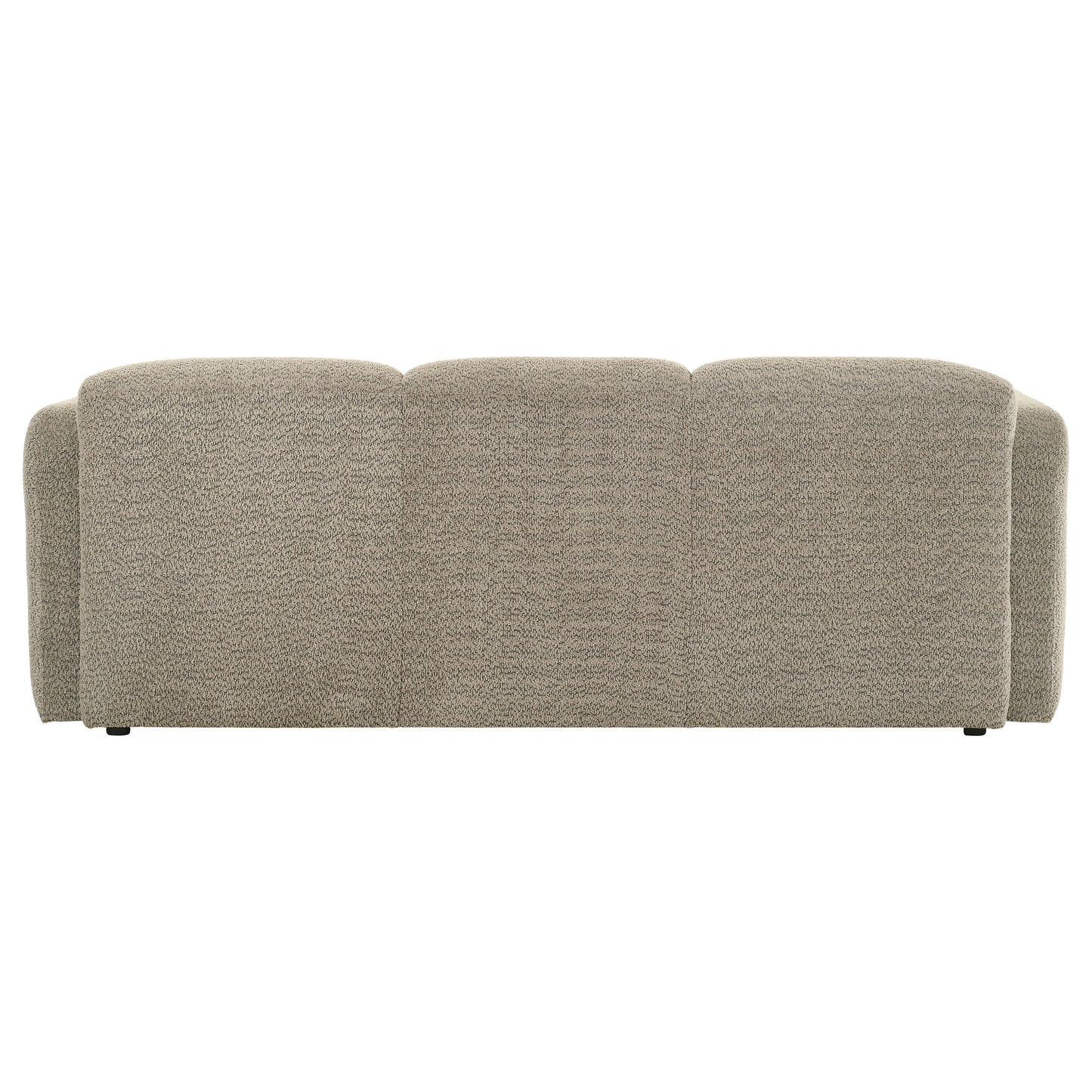 Dorset Fabric Upholstered Round Track Arm Sofa Brown