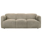Dorset 3-piece Upholstered Round Track Arm Sofa Set Brown