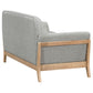 Vaughn Fabric Upholstered Flared Arm Loveseat Grey