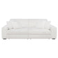 Jacana Corduroy Upholstered Dual Power Chaise Sofa Ivory