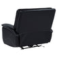 Hewitt Leather Upholstered Dual Power Recliner Chair Black