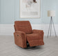 Adler Upholstered Power Swivel Glider Recliner Rust