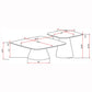 Eason 2-piece Cocktail Coffee Table Set Concrete and Black
