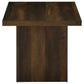 Devar Square Engineered Wood Side End Table Dark Pine