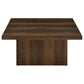 Devar Square Engineered Wood Cocktail Coffee Table Dark Pine