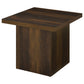 Devar 2-piece Square Coffee and End Table Set Dark Pine