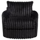 Sarco Corduroy Upholstered Swivel Accent Arm Chair Black