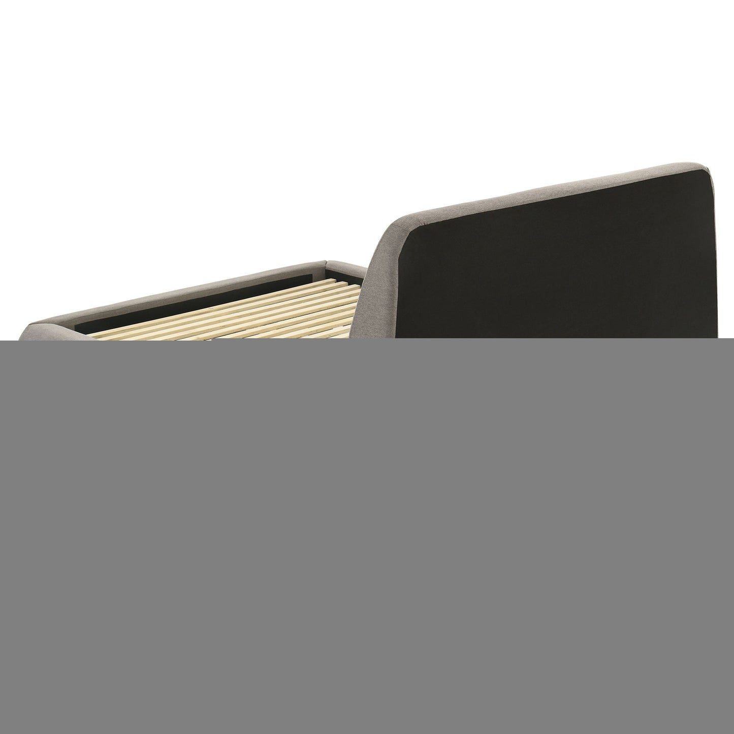 Mokena 46-inch Upholstered California King Platform Bed Taupe