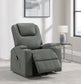 Armstrong Upholstered Power Lift Massage Recliner Grey