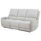 Sylmar Chenille Upholstered Power Reclining Sofa Dove Grey
