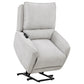 Sylmar Chenille Upholstered Dual Power Lift Recliner Dove Grey