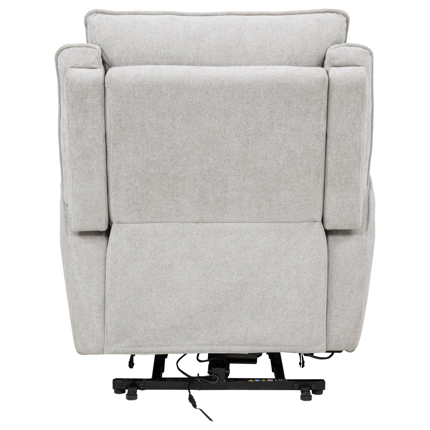Sylmar Chenille Upholstered Dual Power Lift Recliner Dove Grey