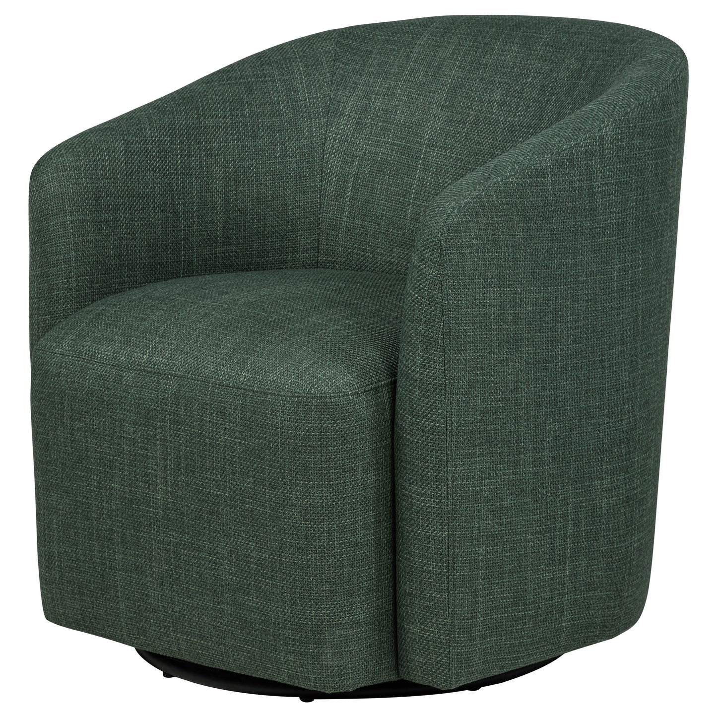 Mossbrook Fabric Upholstered Swivel Accent Chair Green