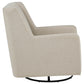 Sorrel Fabric Upholstered Swivel Glider Arm Chair Latte