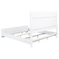 Gracemont 57-inch Eastern King Panel Bed Grey and White