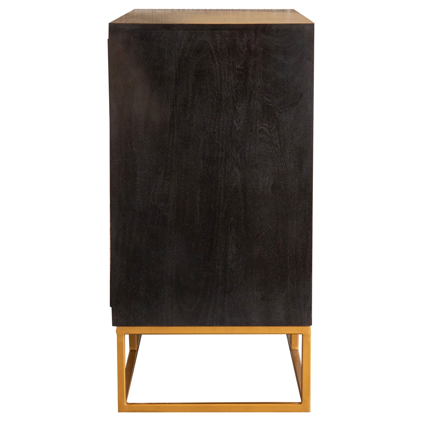 Zara 2-door 40-inch Wood Accent Storage Cabinet Black Walnut
