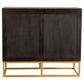 Zara 2-door 40-inch Wood Accent Storage Cabinet Black Walnut