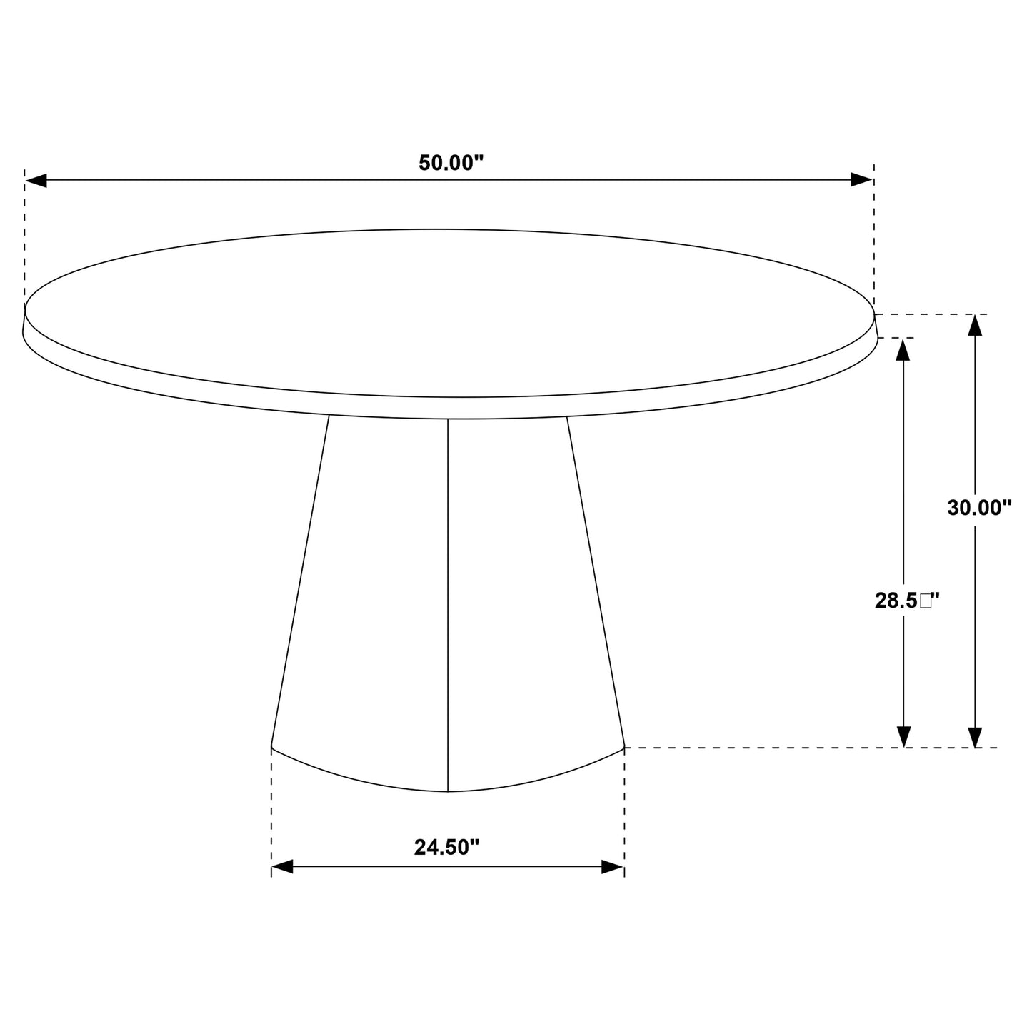 Franklin 5-piece Round Dining Table Set Grey and Dark Oak