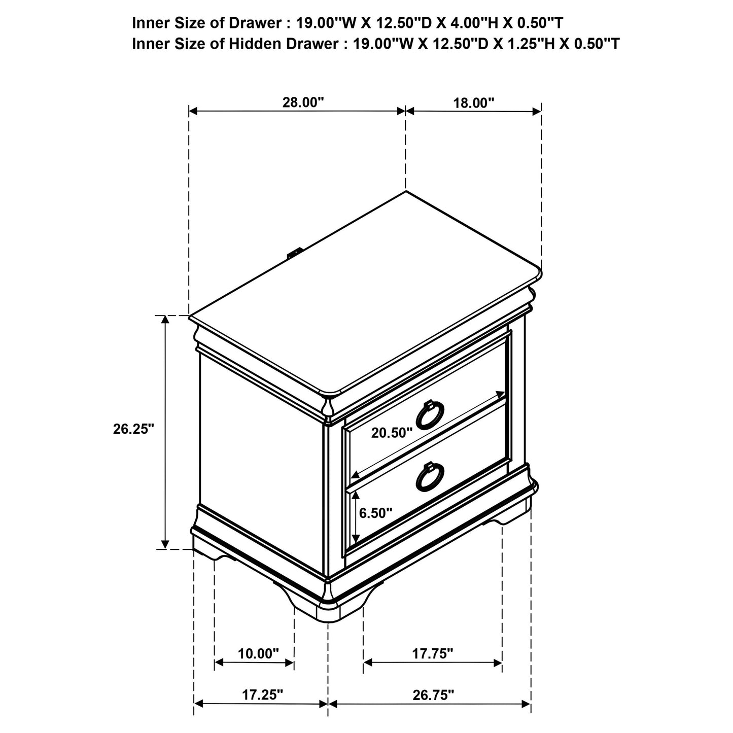 Garland 4-piece Eastern King Bedroom Set Brown Cherry