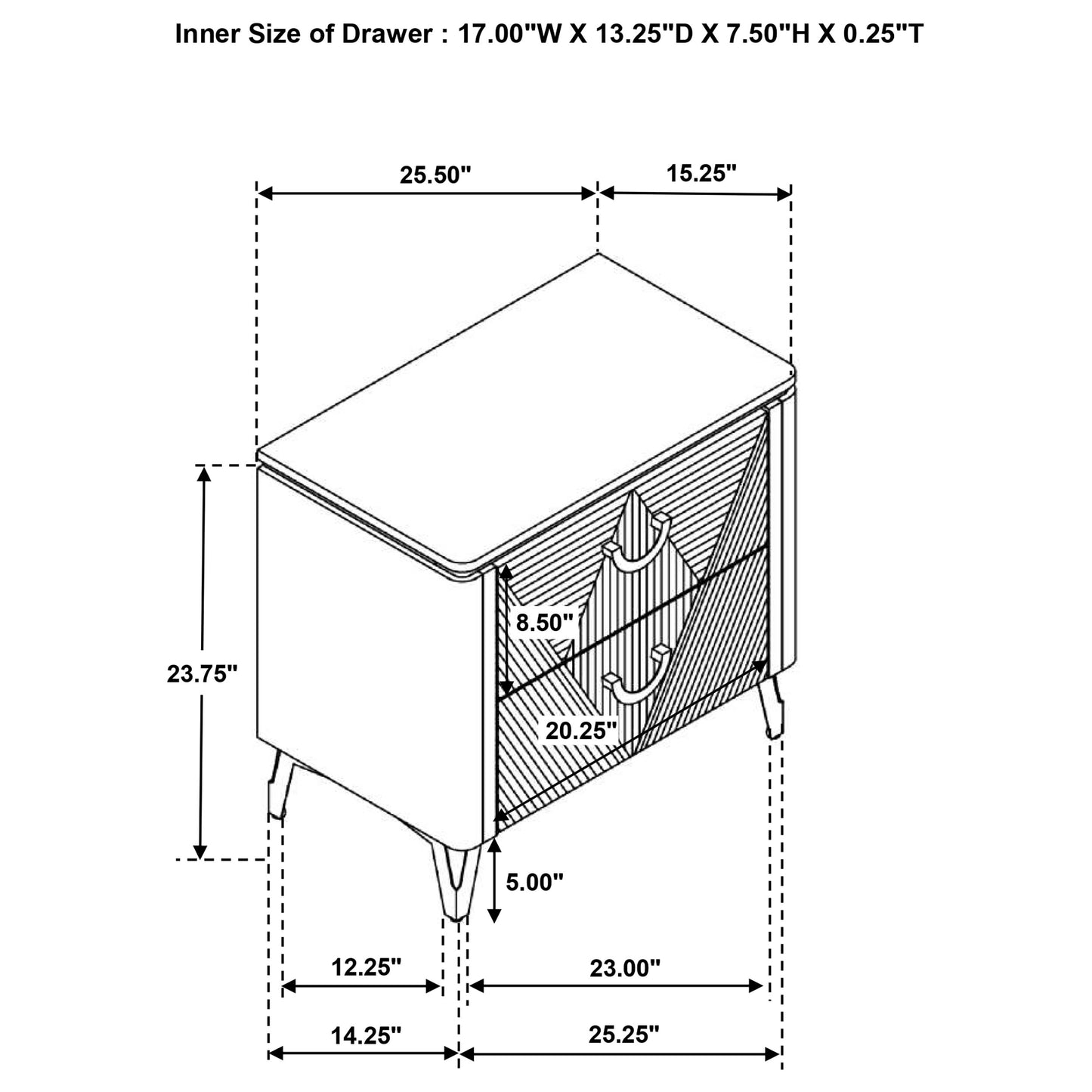 Cassia 4-piece Queen LED Bedroom Set White High Gloss