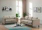 Islington 2-piece Upholstered Panel Arm Sofa Set Taupe