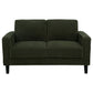 Ruth 2-piece Fabric Upholstered Track Arm Sofa Matcha Green