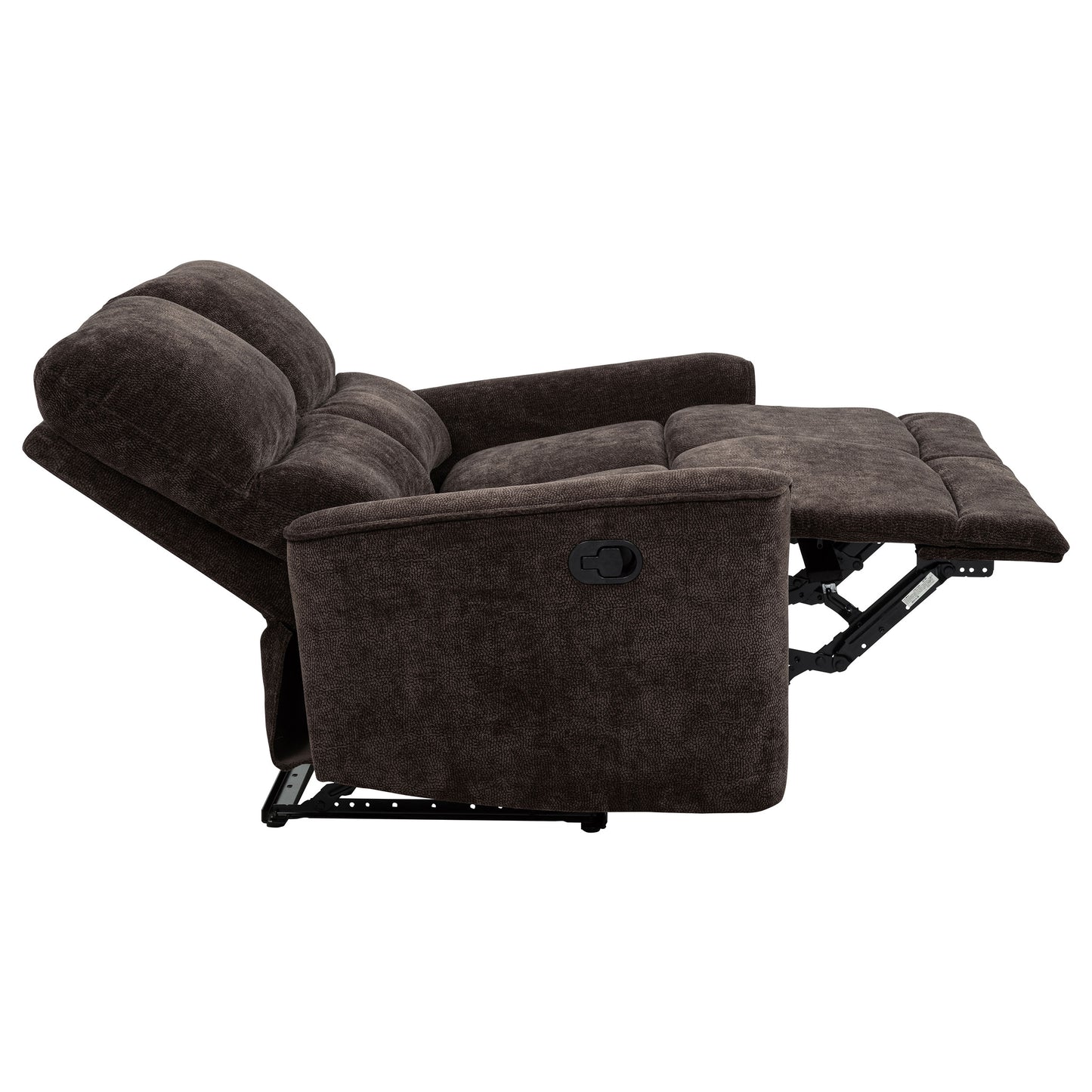 Navarro 3-piece Upholstered Reclining Sofa Set Dark Brown