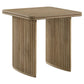 Adina 2-piece Wood Coffee Table Set Distressed Light Brown