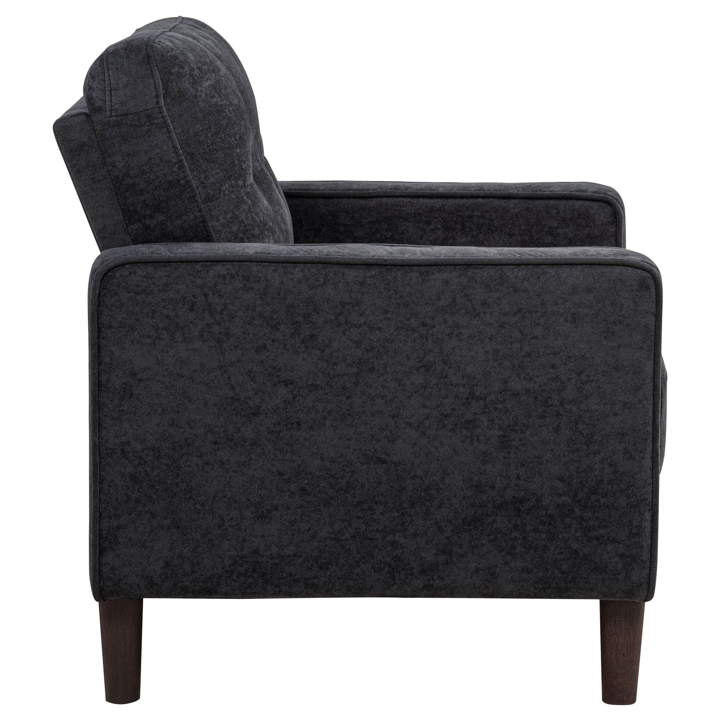 Bowen II 3-piece Upholstered Track Arm Sofa Set Steel Grey