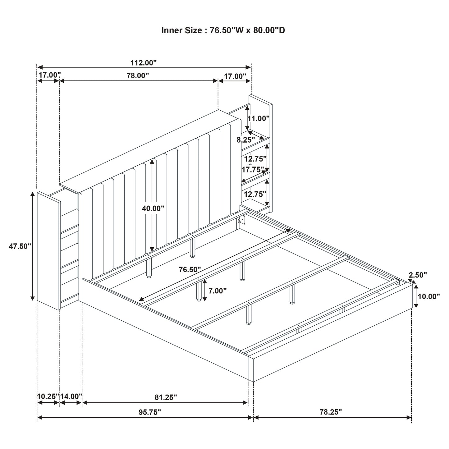 Arielle 5-piece Eastern King Bedroom Set Light Oak