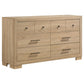 Arielle 5-piece Queen Bedroom Set Light Oak