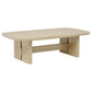 Kailani 3-piece Coastal Coffee and End Table Set Beige Oak