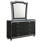 Lorient 8-drawer LED Dresser with Mirror Black
