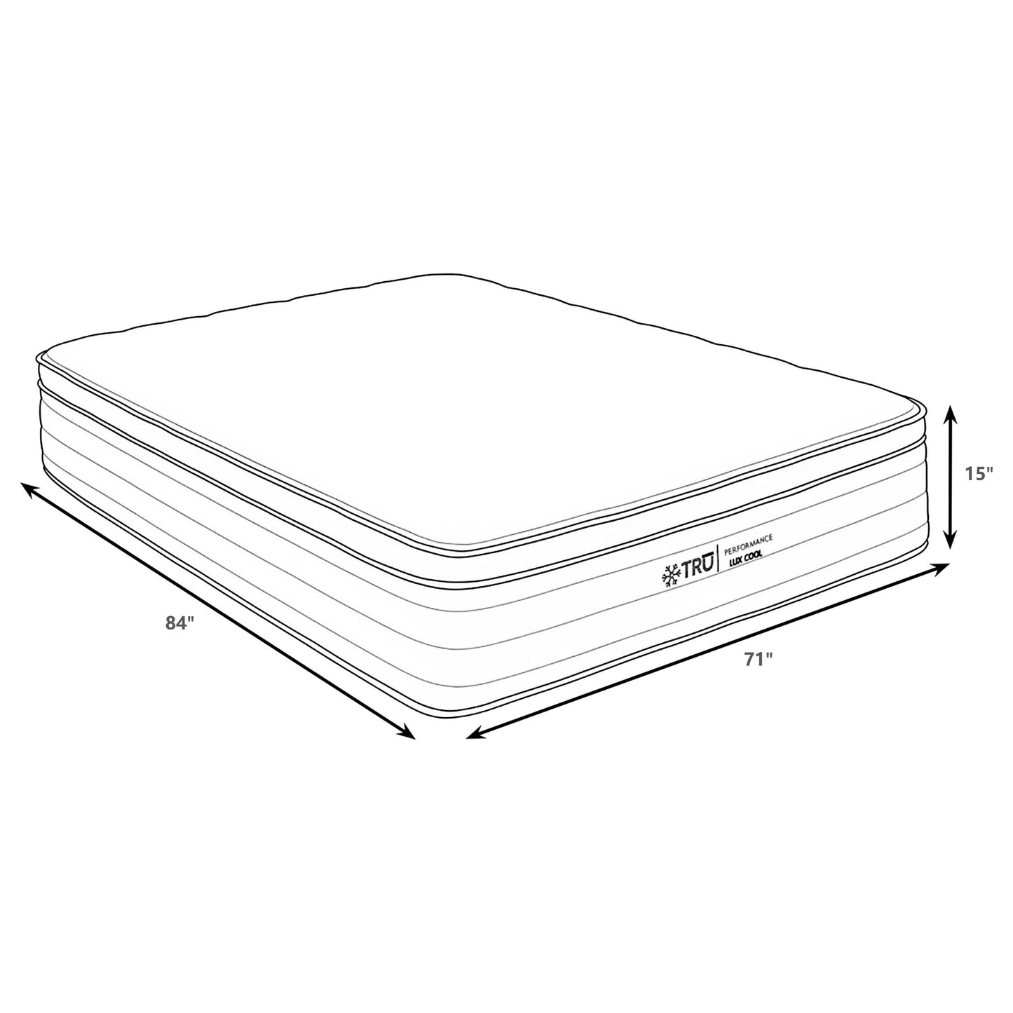 Montlake 15-inch California King Cool Euro Top Hybrid Mattress