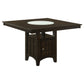 Gabriel 5-Piece Lattice-Back Counter Height Dining Set Cappuccino