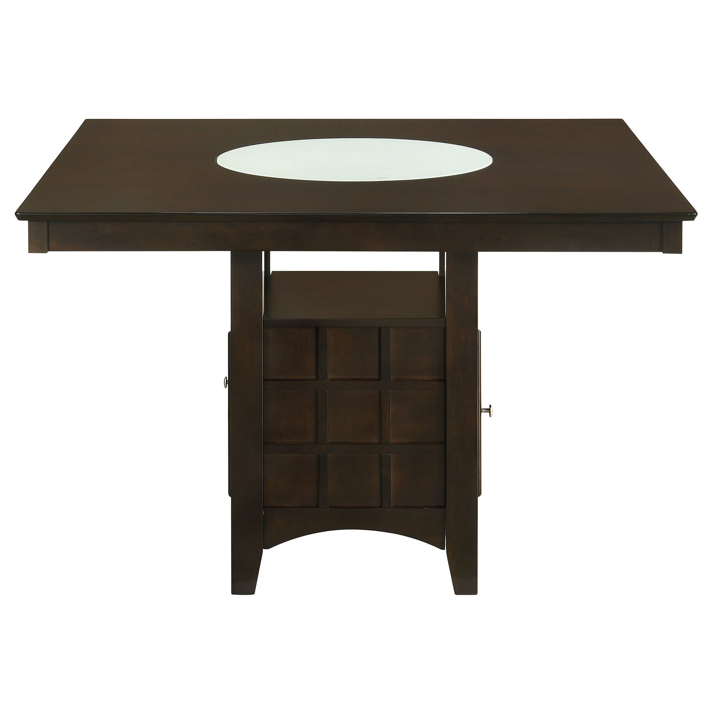 Gabriel 5-Piece Lattice-Back Counter Height Dining Set Cappuccino