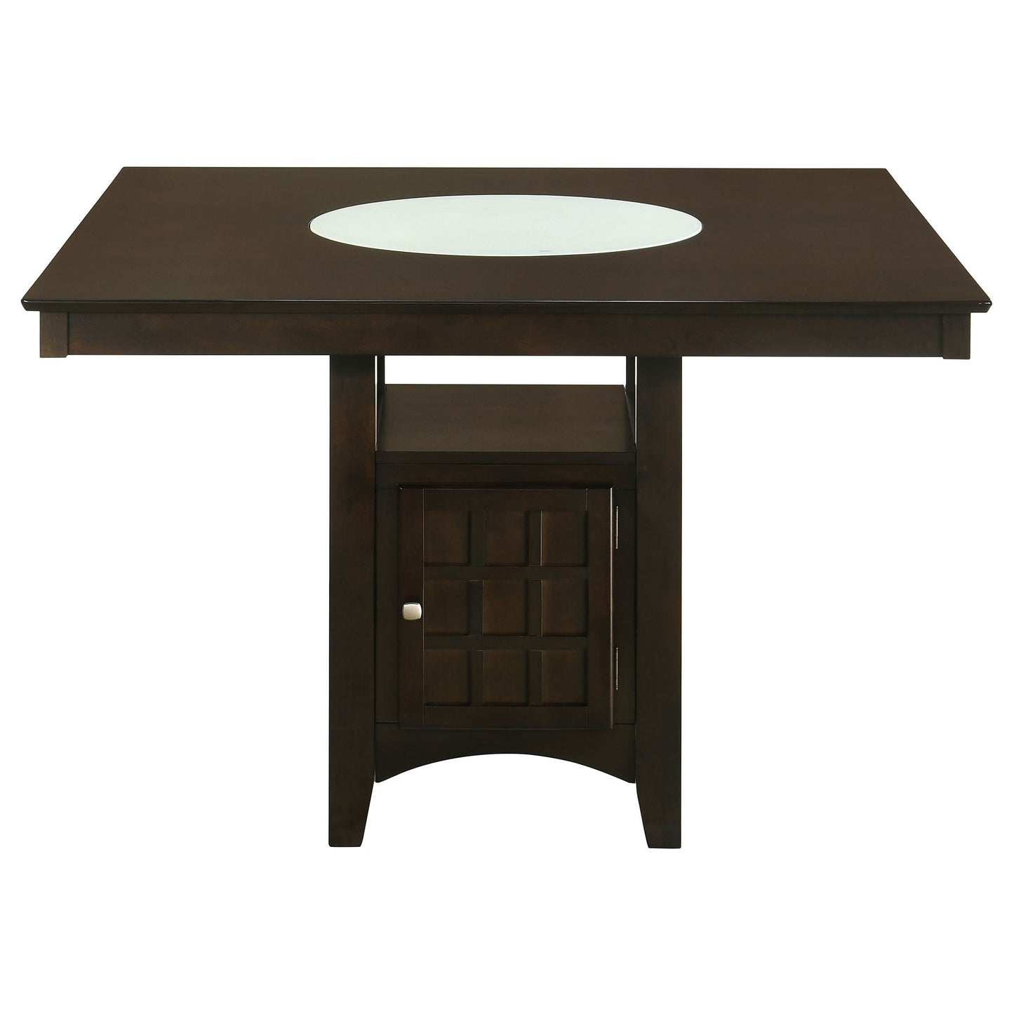Gabriel 5-Piece Lattice-Back Counter Height Dining Set Cappuccino