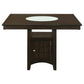 Gabriel 5-Piece Lattice-Back Counter Height Dining Set Cappuccino