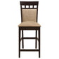 Gabriel 5-Piece Upholstered-Back Counter Height Dining Set Cappuccino