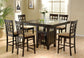 Gabriel 7-Piece Lattice-Back Counter Height Dining Set Cappuccino