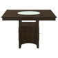Gabriel 7-Piece Upholstered-Back Counter Height Dining Set Cappuccino