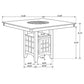 Gabriel 7-Piece Upholstered-Back Counter Height Dining Set Cappuccino