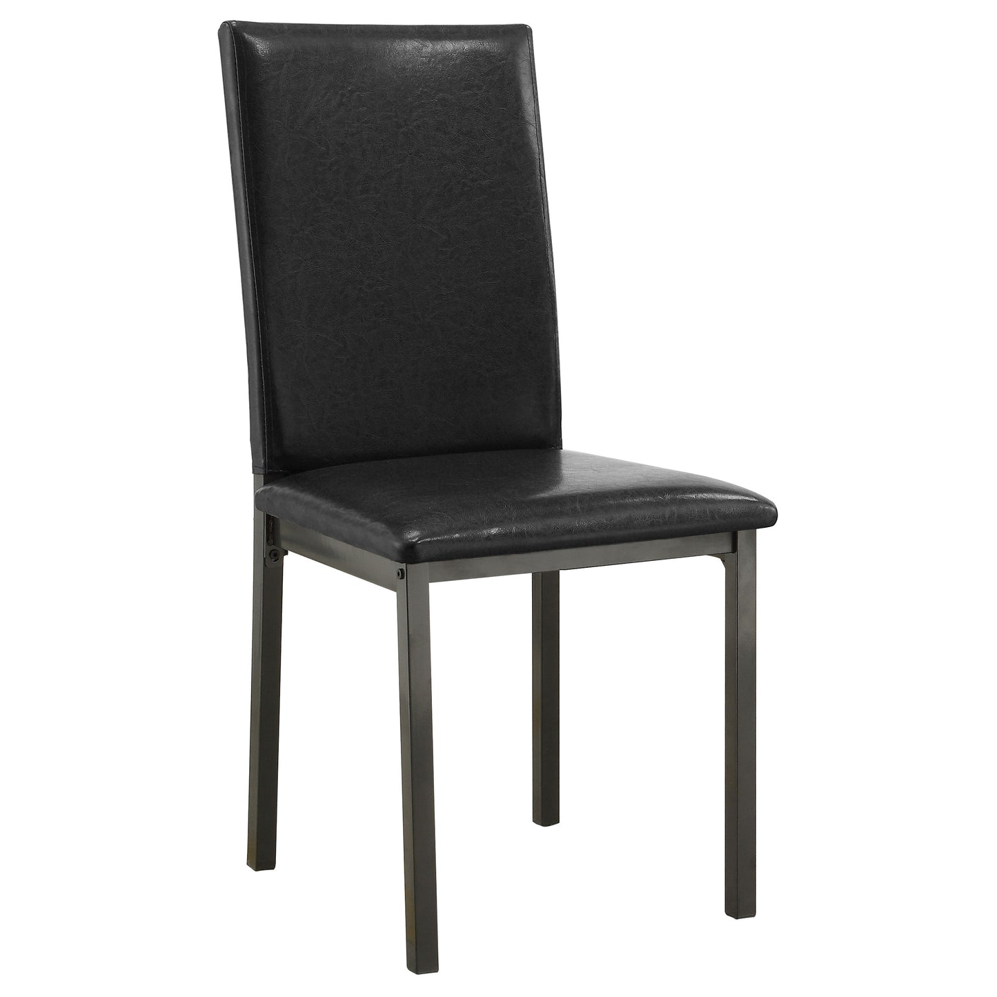 Garza Upholstered Dining Side Chair Dark Brown (Set of 2)