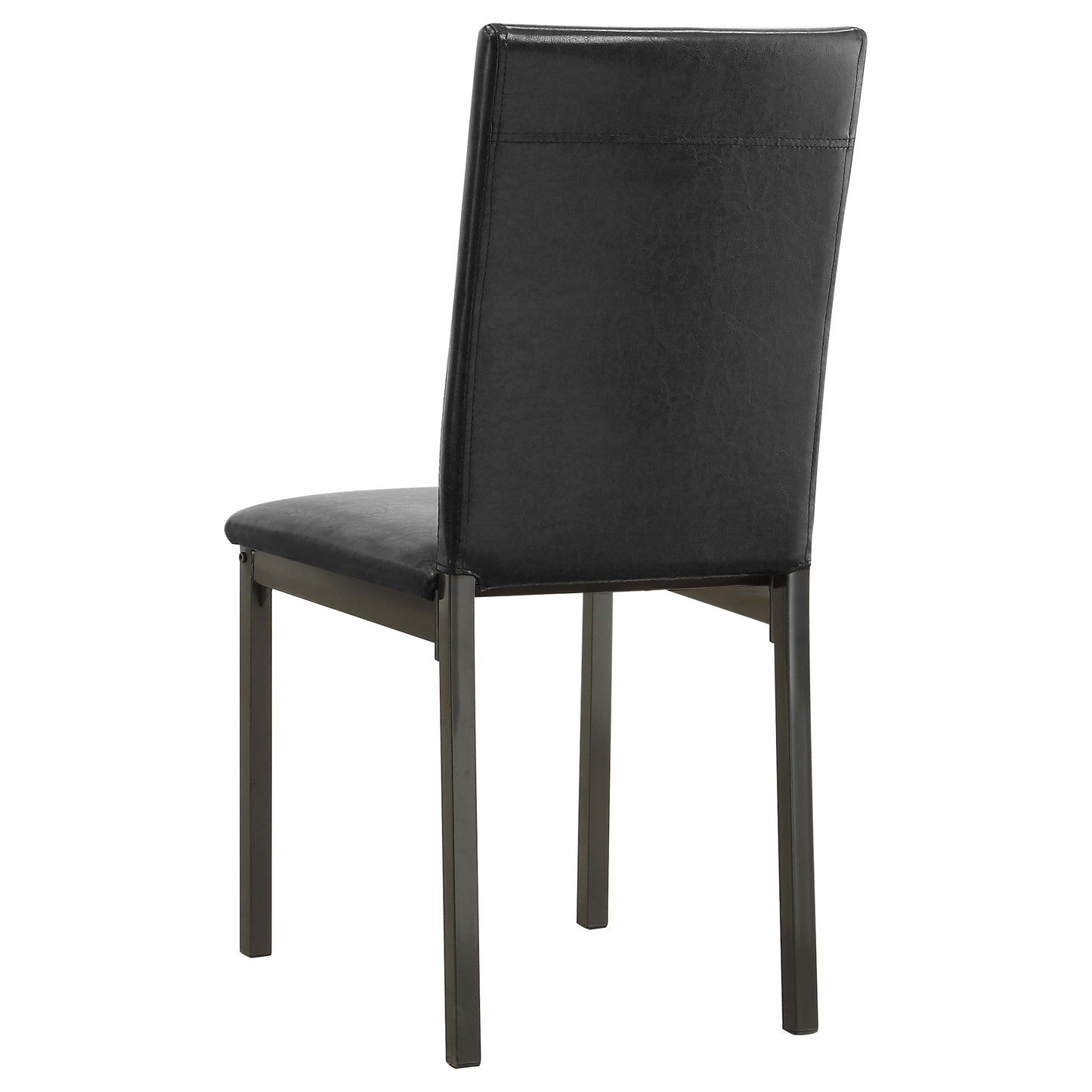 Garza Upholstered Dining Side Chair Dark Brown (Set of 2)
