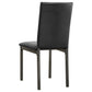 Garza Upholstered Dining Side Chair Dark Brown (Set of 2)